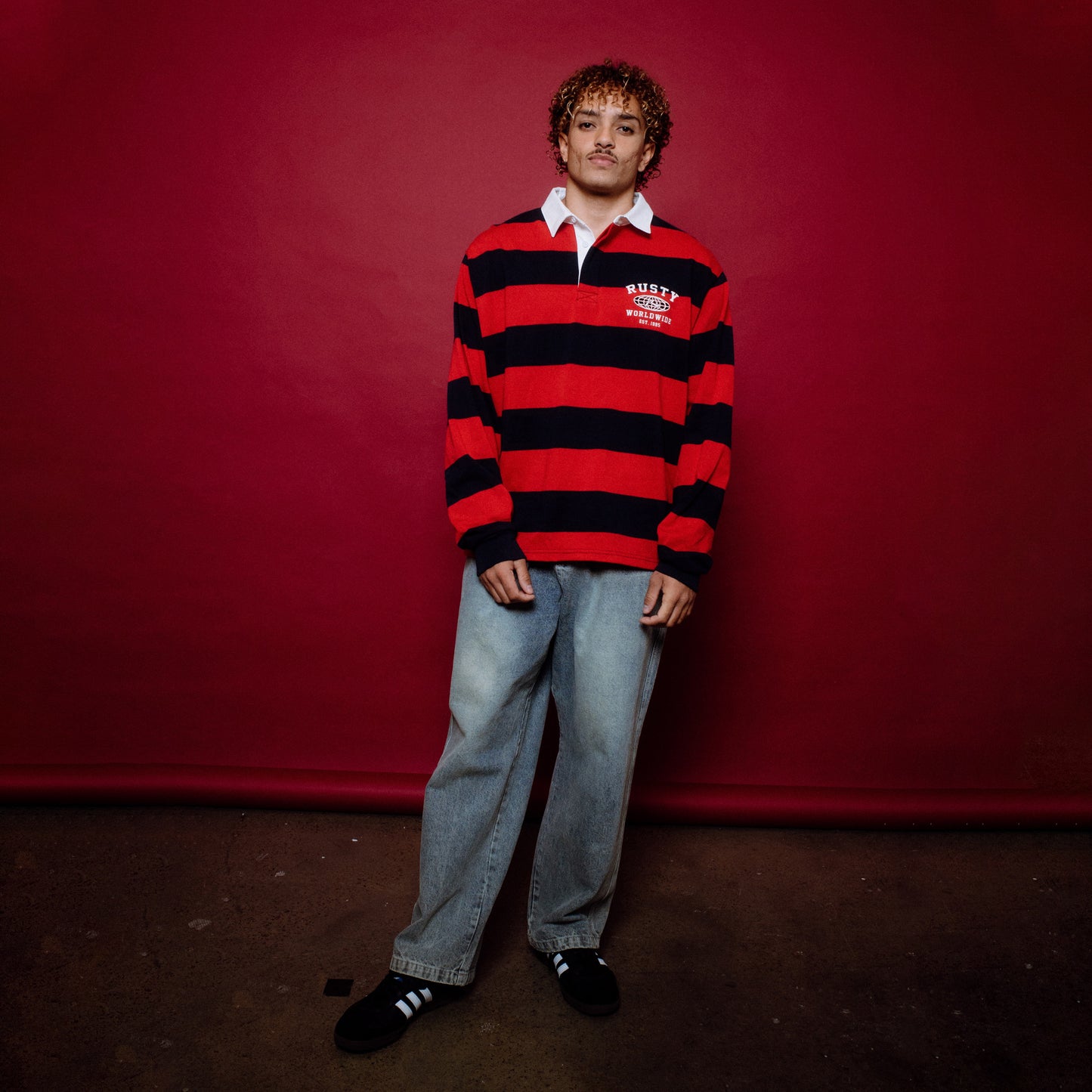 Chomba Ml Rusty Gnasher Rugby Top Deep Red