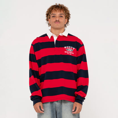 Chomba Ml Rusty Gnasher Rugby Top Deep Red
