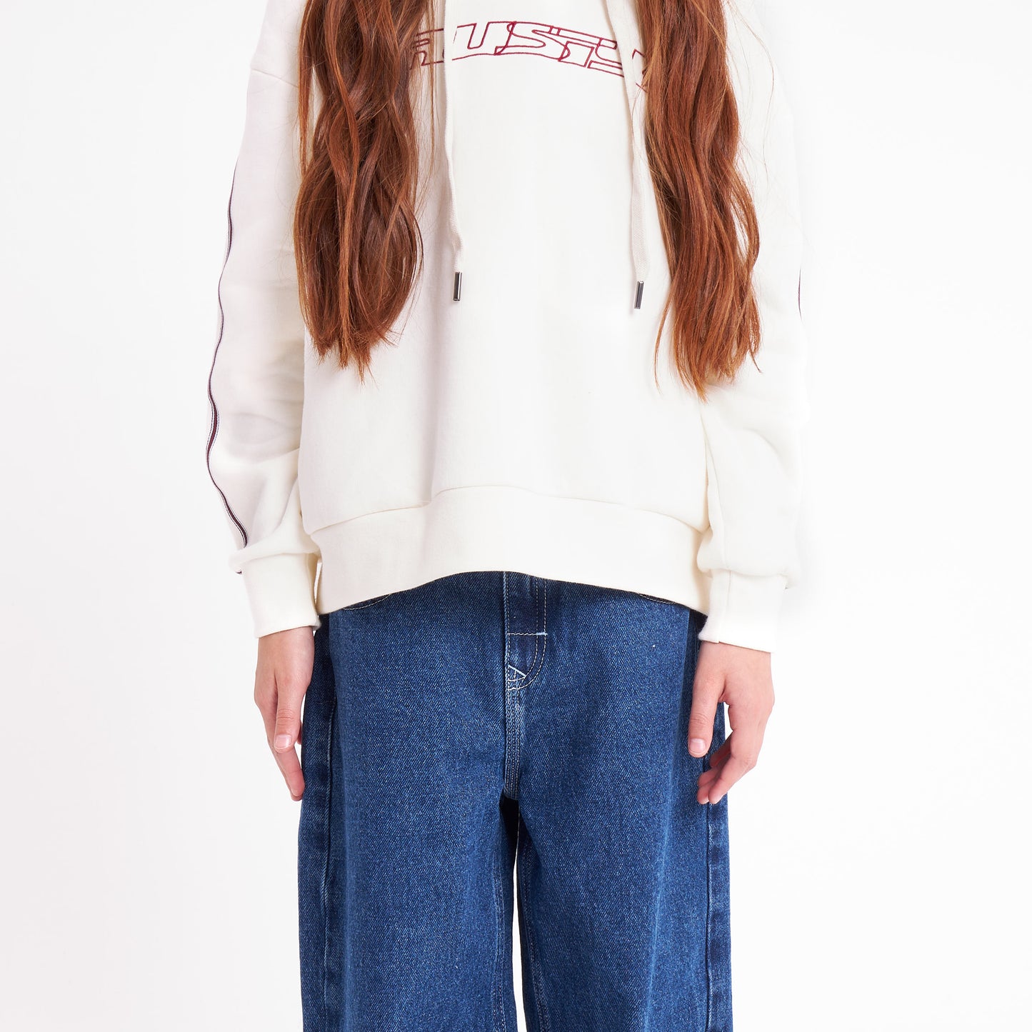 Canguro Rusty Girls Team Varsity Hood Girls Egret