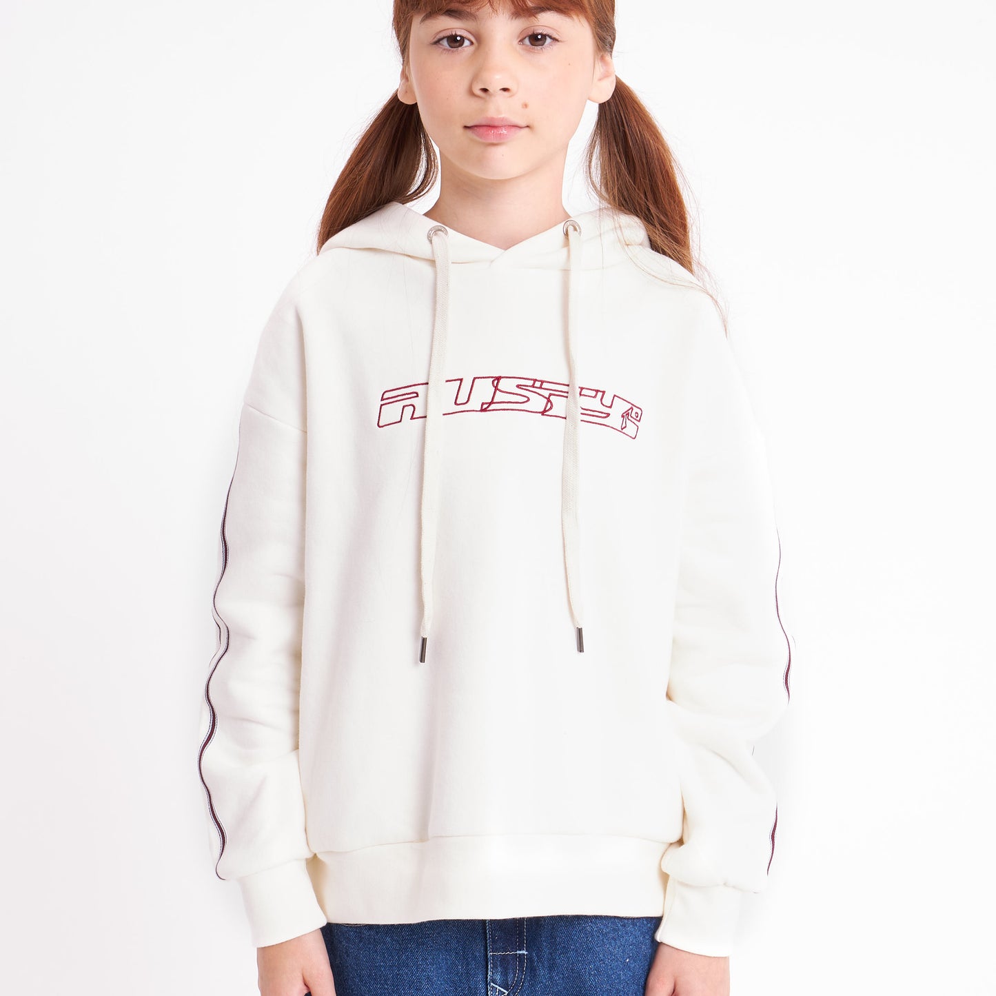 Canguro Rusty Girls Team Varsity Hood Girls Egret