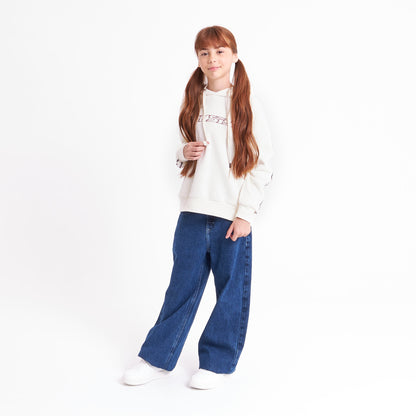 Canguro Rusty Girls Team Varsity Hood Girls Egret