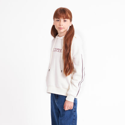 Canguro Rusty Girls Team Varsity Hood Girls Egret