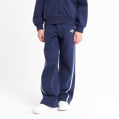 Jogging Rusty Girls Team Varsity Wide Leg Jogger Navy