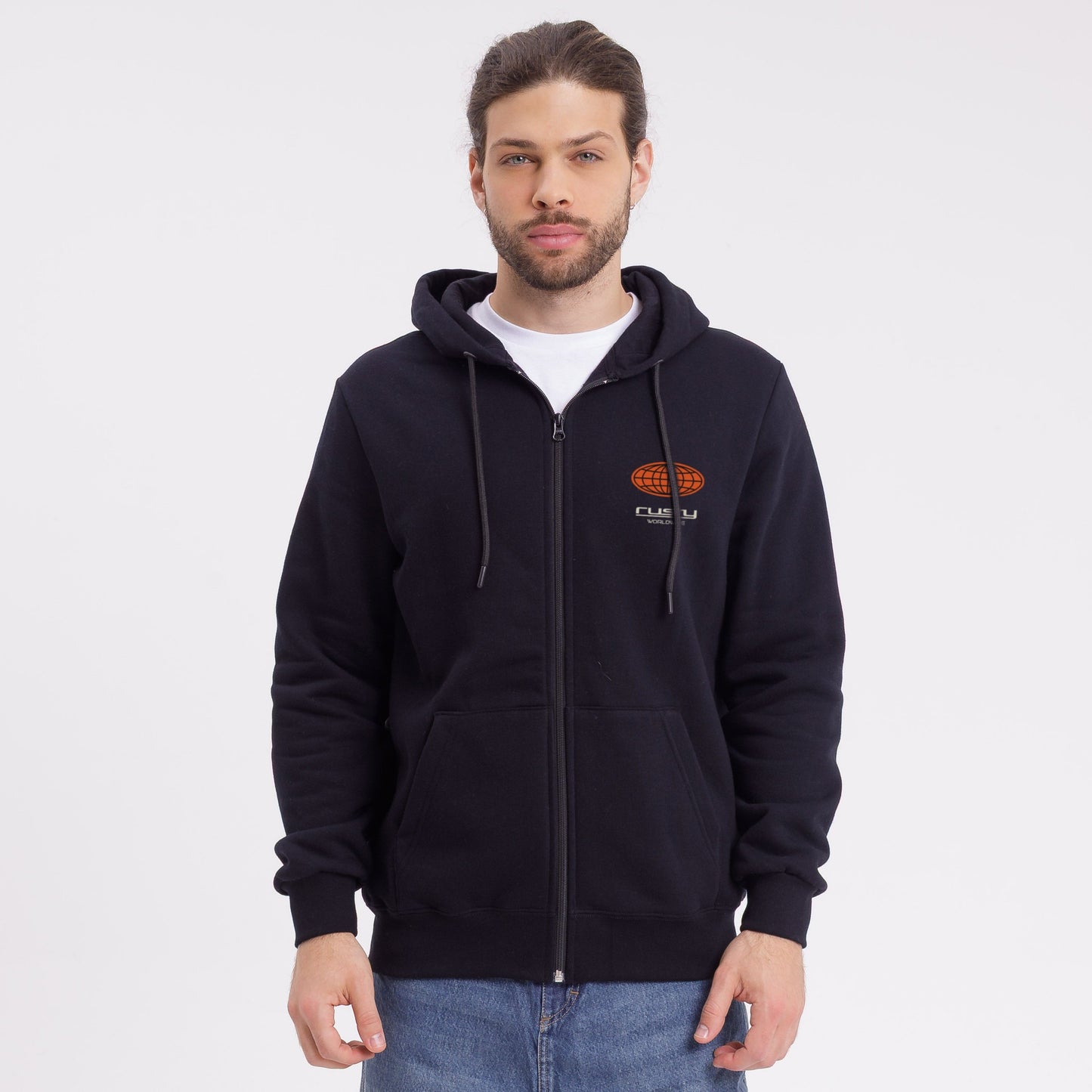 Campera Canguro Rusty Global Confussion Zh Black