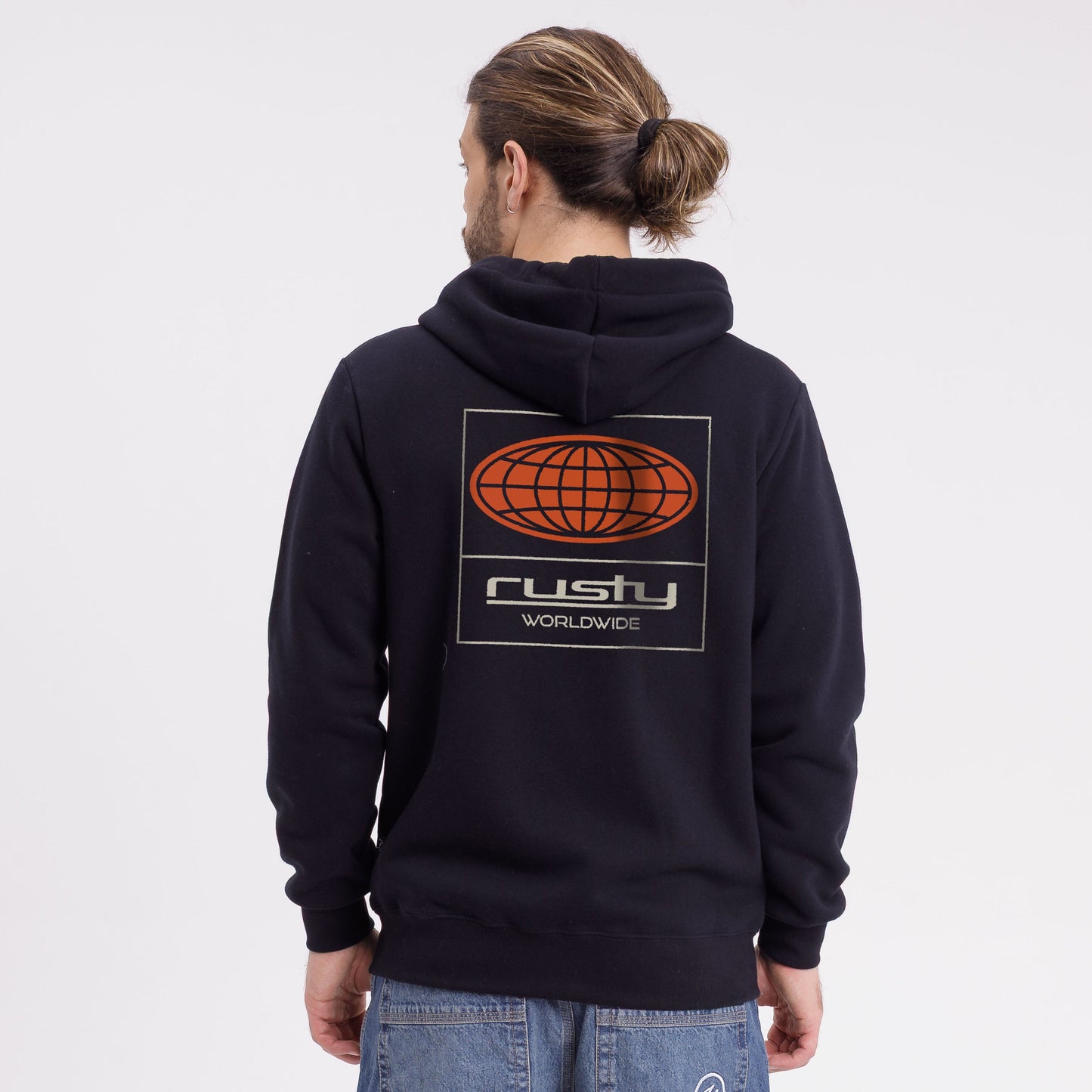 Campera Canguro Rusty Global Confussion Zh Black
