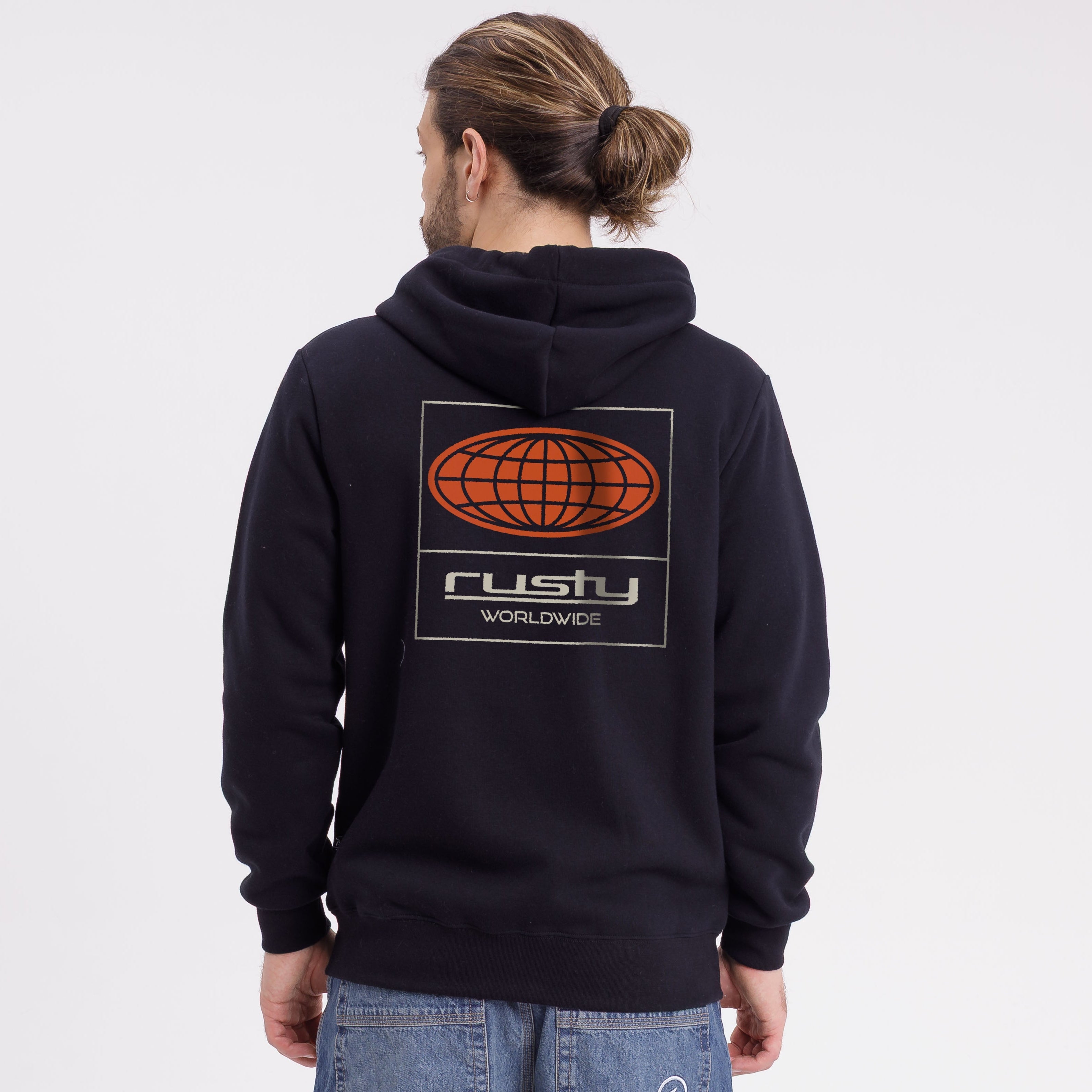 Campera Canguro Rusty Global Confussion Zh Superbig Black