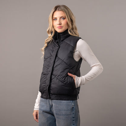 Chaleco Rusty Glow Puffer Vest Ld Black