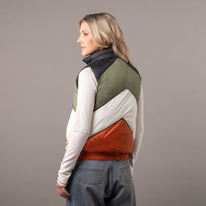 Chaleco Rusty Glow Puffer Vest Ld Black