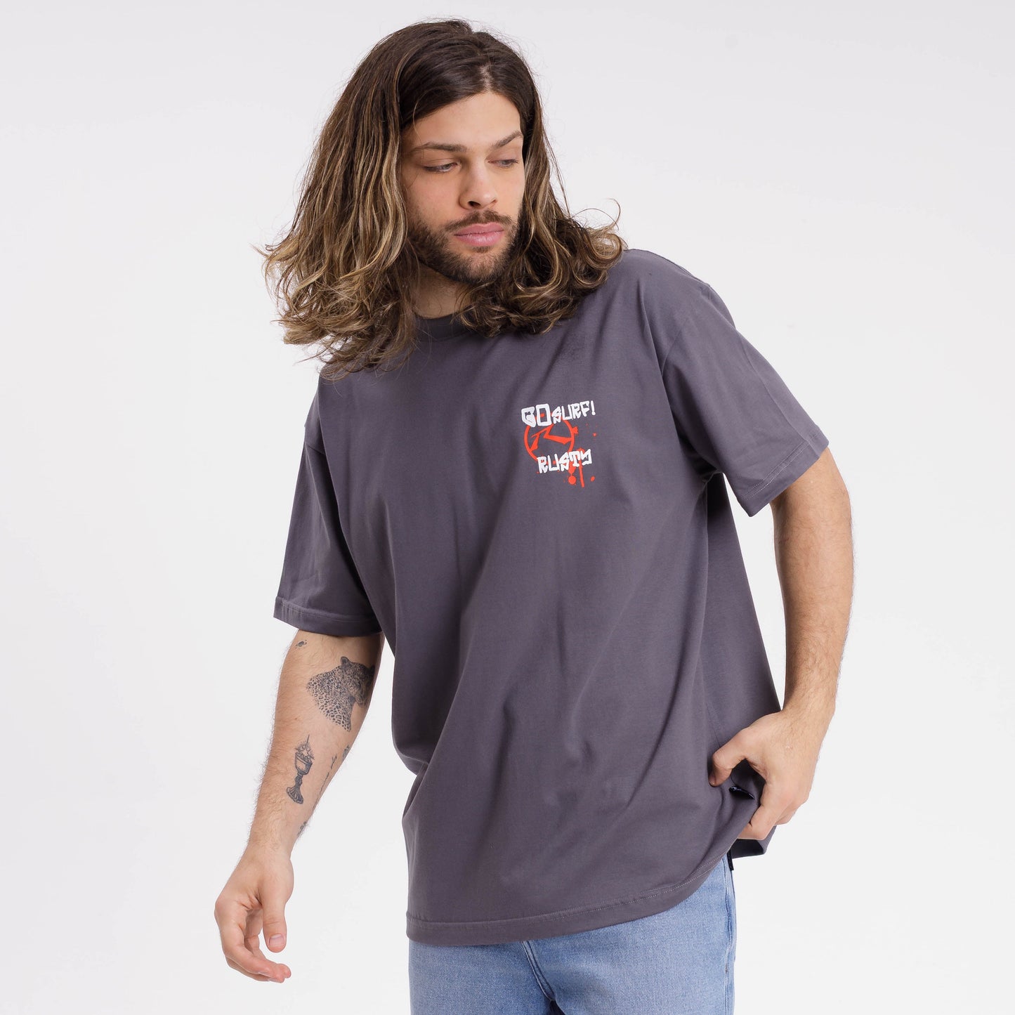 Remera Mc Rusty Go Surf! Tee Dark Grey