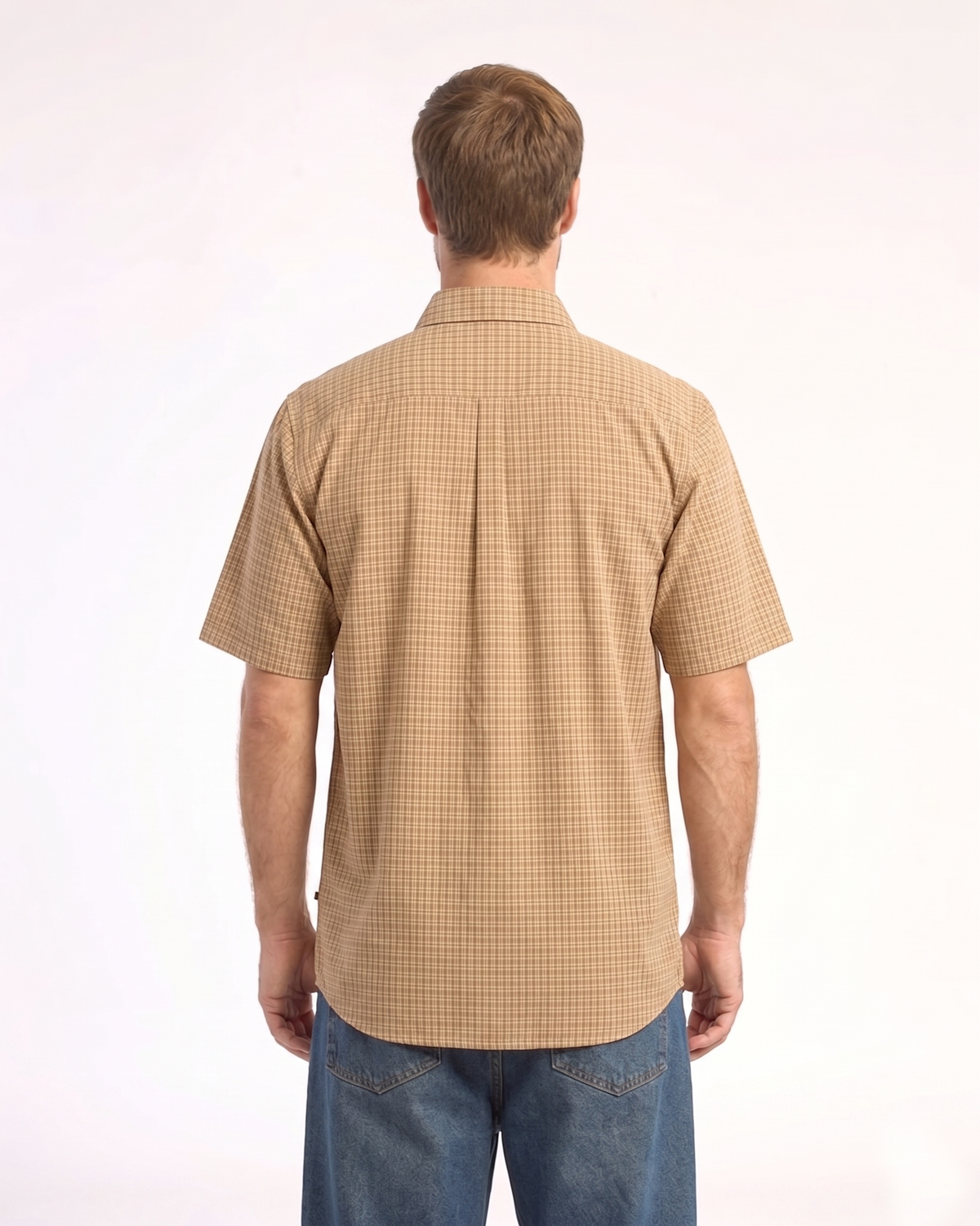 Camisa Mc Rusty Datsun Check Short Sleeve Shirt Gold Fusion