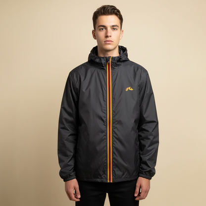 Campera Liviana Rusty Point Hope Zip Hood Windbreaker Black