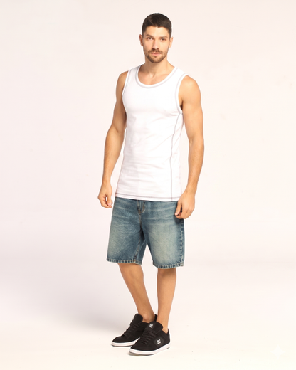 Musculosa Rusty Slack Jack Tank White