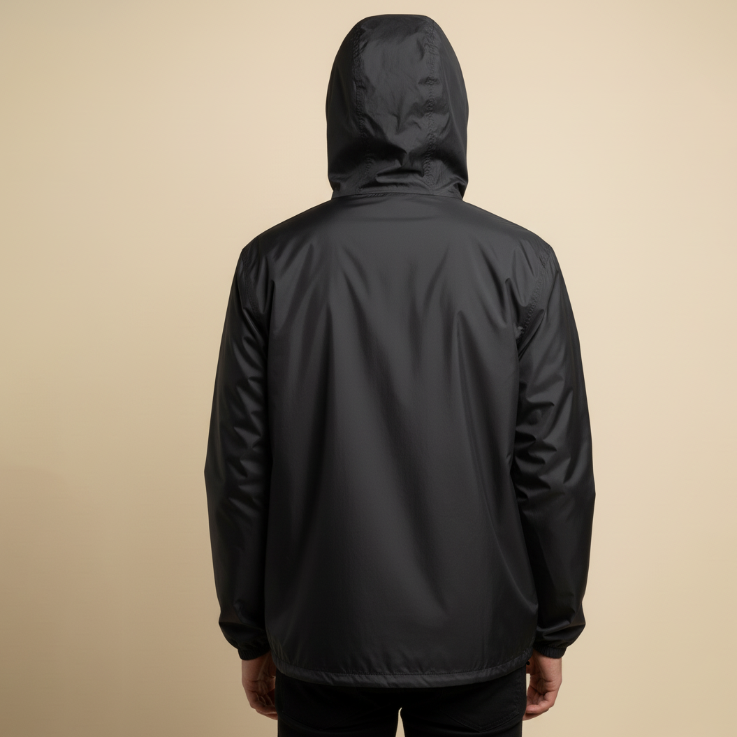 Campera Liviana Rusty Point Hope Zip Hood Windbreaker Black
