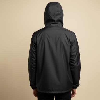 Campera Liviana Rusty Point Hope Zip Hood Windbreaker Black