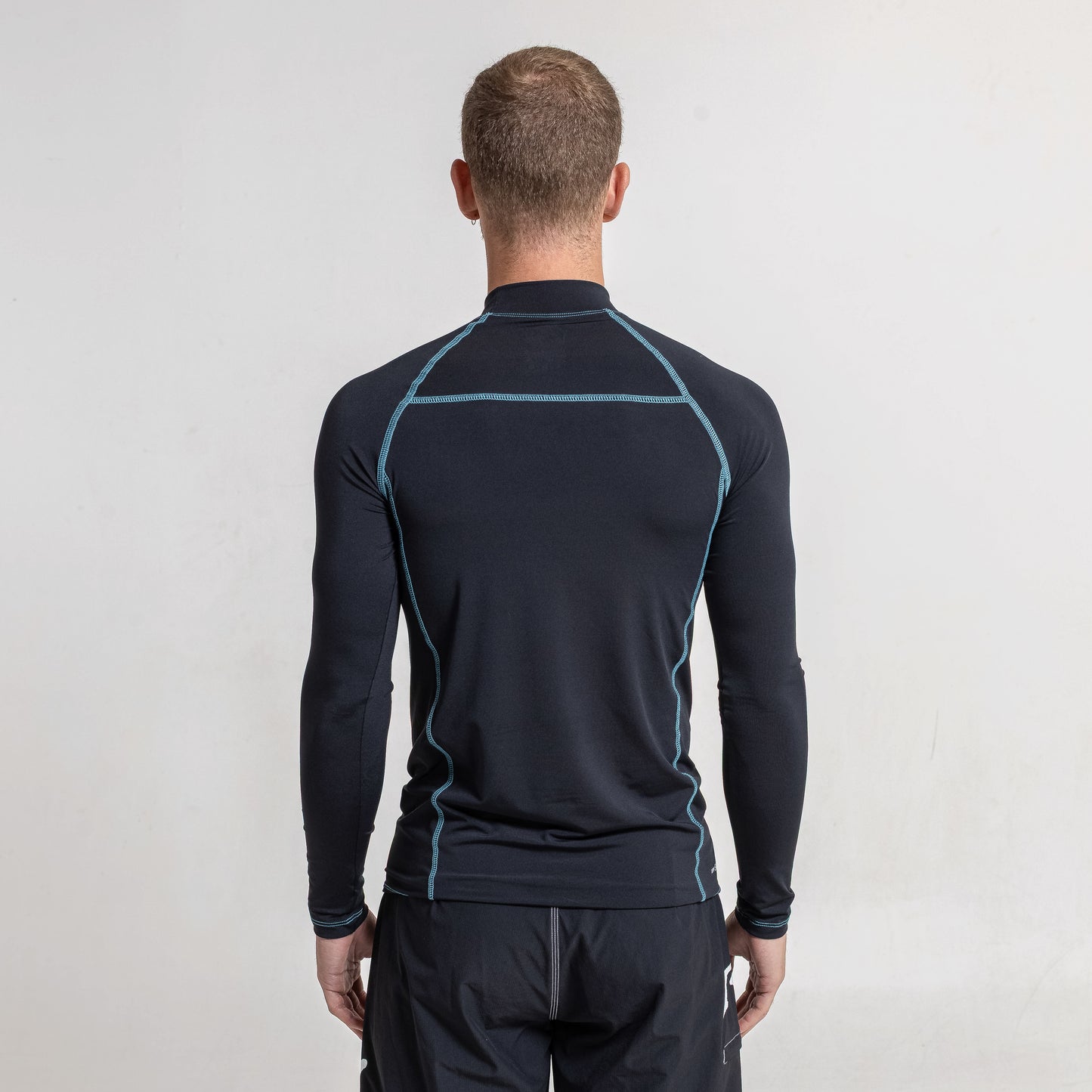 Rashie Rusty Gnaraloo Long Sleeve Surf Top Black