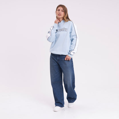 Canguro Rusty Hailstone Oversized Hooded Fleece Retro Blue
