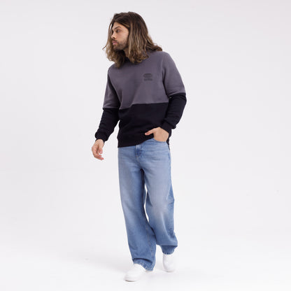 Buzo Rusty Halfieng Crew Black/Grey