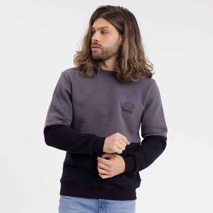 Buzo Rusty Halfieng Crew Black/Grey