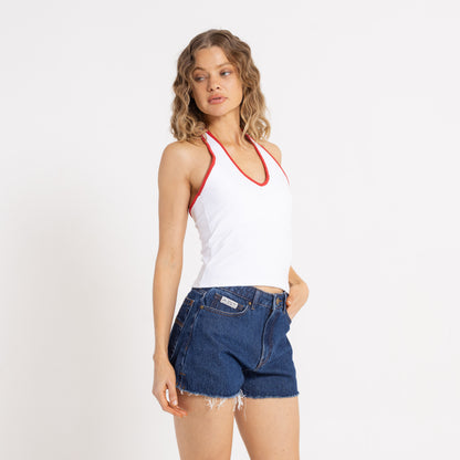 Fashion Top Rusty Halley Halter Top Ld Off White