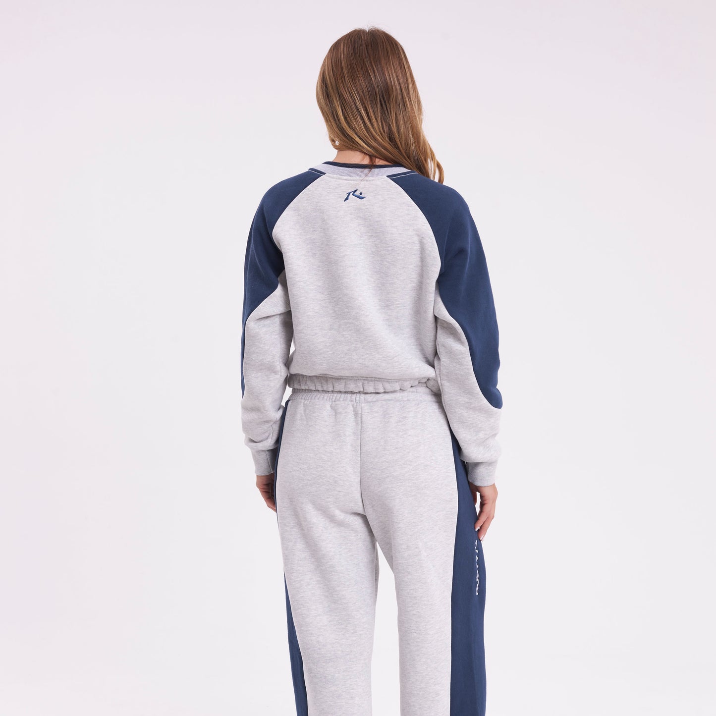 Buzo Rusty Harvest Cropped Crew Fleece Ld Grey Marle