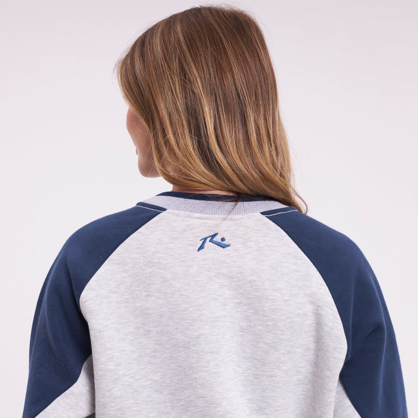 Buzo Rusty Harvest Cropped Crew Fleece Ld Grey Marle