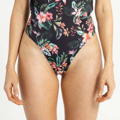 Bikini Rusty Heidi Floral Tie One Piece Ld Black