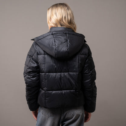 Campera Abrigo Rusty Hideout Puffer Coat Ld Black