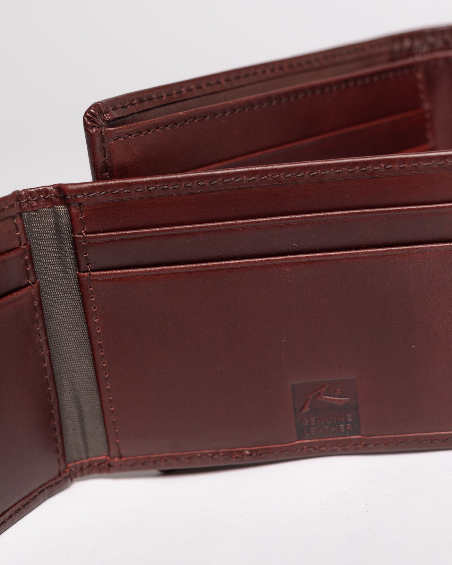 Billetera Rusty High River 2 Leather Wallet Dark Tan