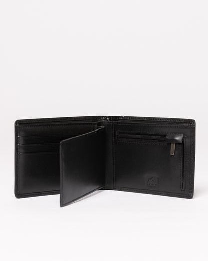 Billetera Rusty High River 2 Leather Negra
