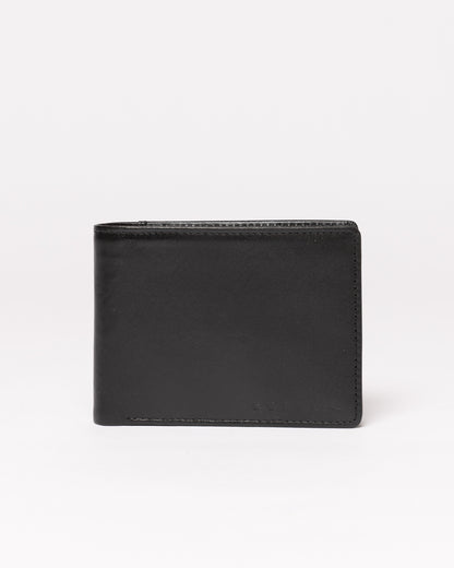 Billetera Rusty High River 2 Leather Negra