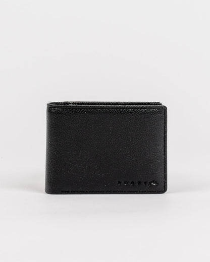 Billetera Rusty High River 2 Leather Negra
