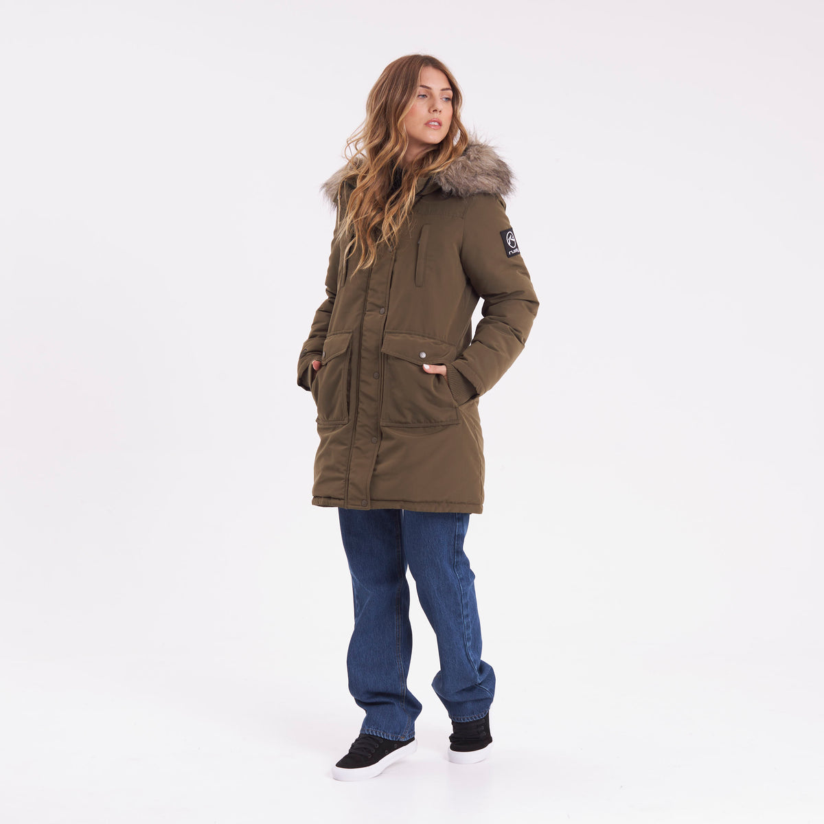 Campera Abrigo Rusty Himalaya Puffer Parka Ld Green