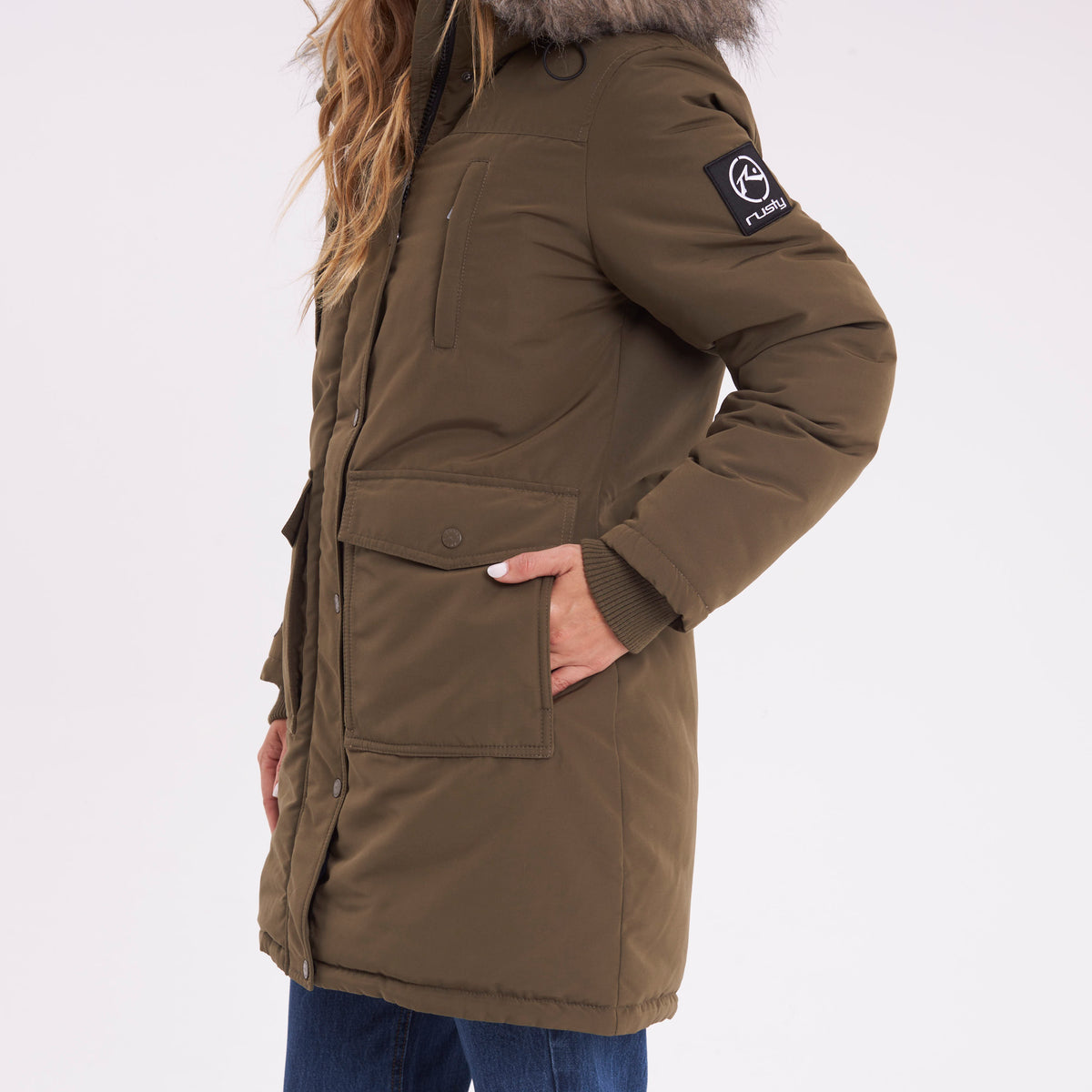 Campera Abrigo Rusty Himalaya Puffer Parka Ld Green
