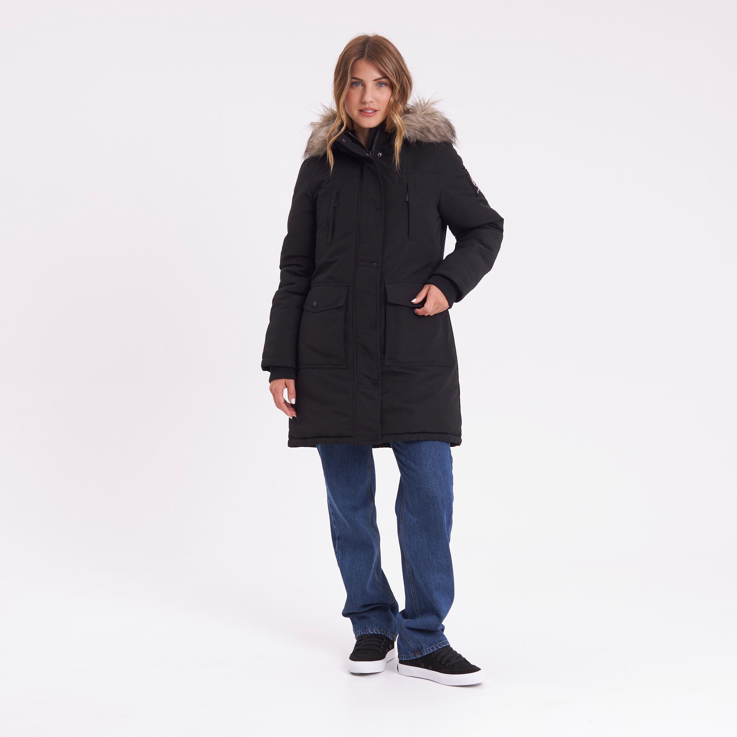 Campera Abrigo Rusty Himalaya Puffer Parka Ld Black