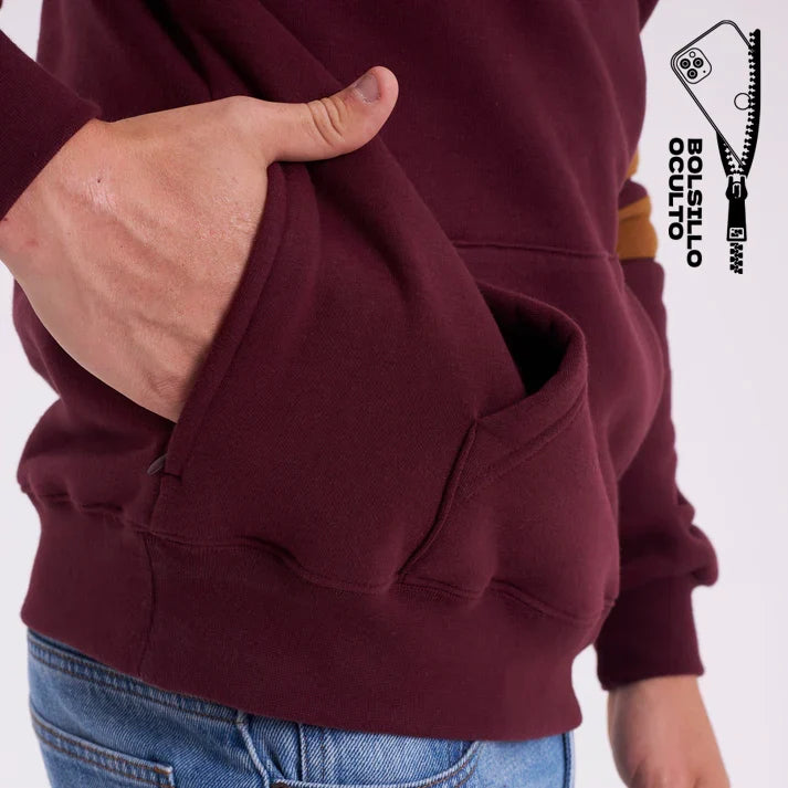 Canguro Rusty Honors Hood Burgundy
