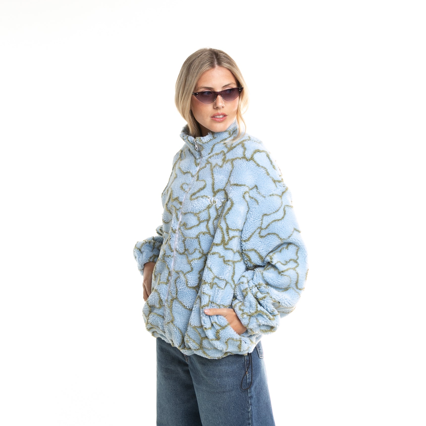 campera_liviana_rusty_low_tides_zip_through_sherpa_fleece_tranquil_blue#XY#TRANQUIL BLUE