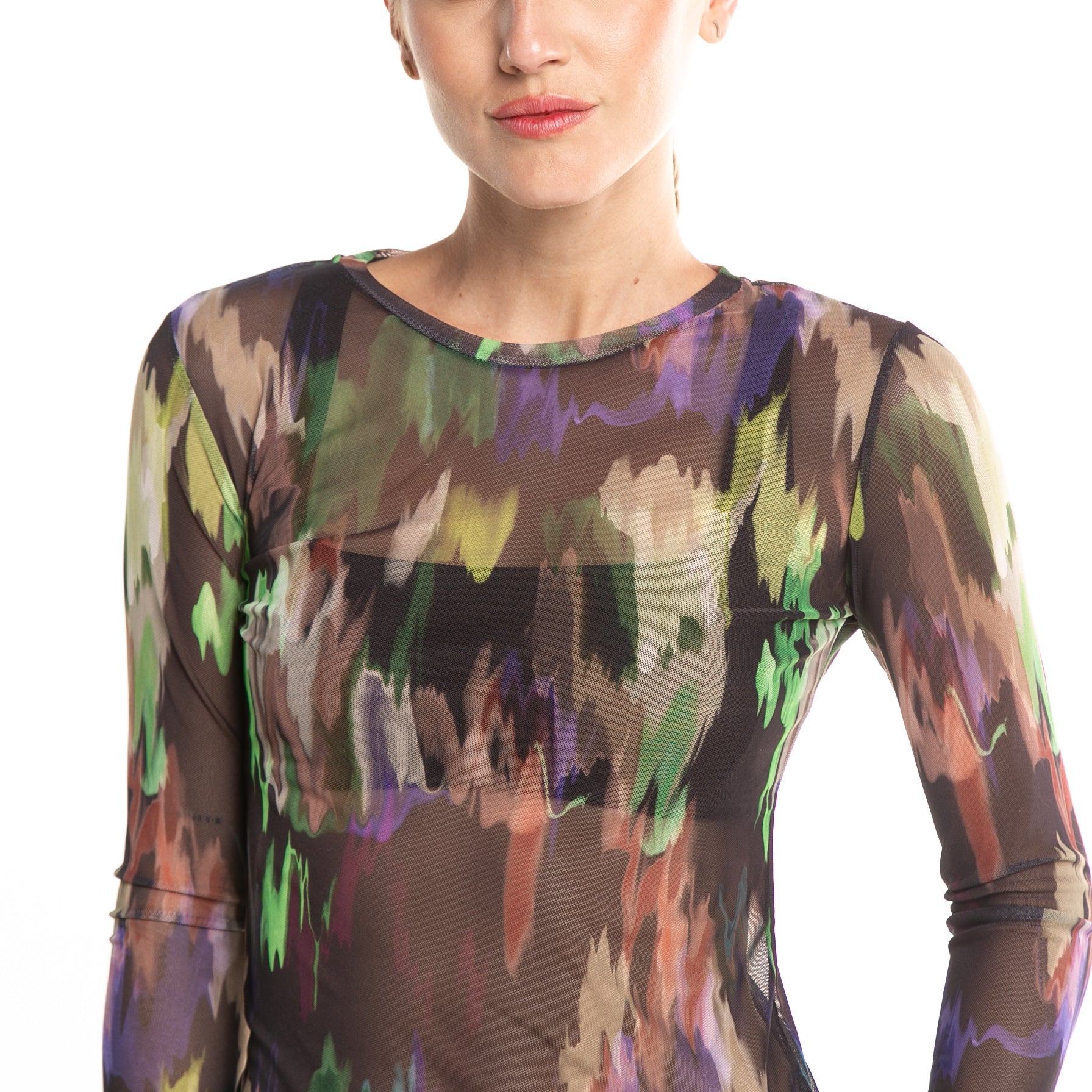 fashion_top_rusty_color_flash_ls_top_ld_black#BK#BLACK
