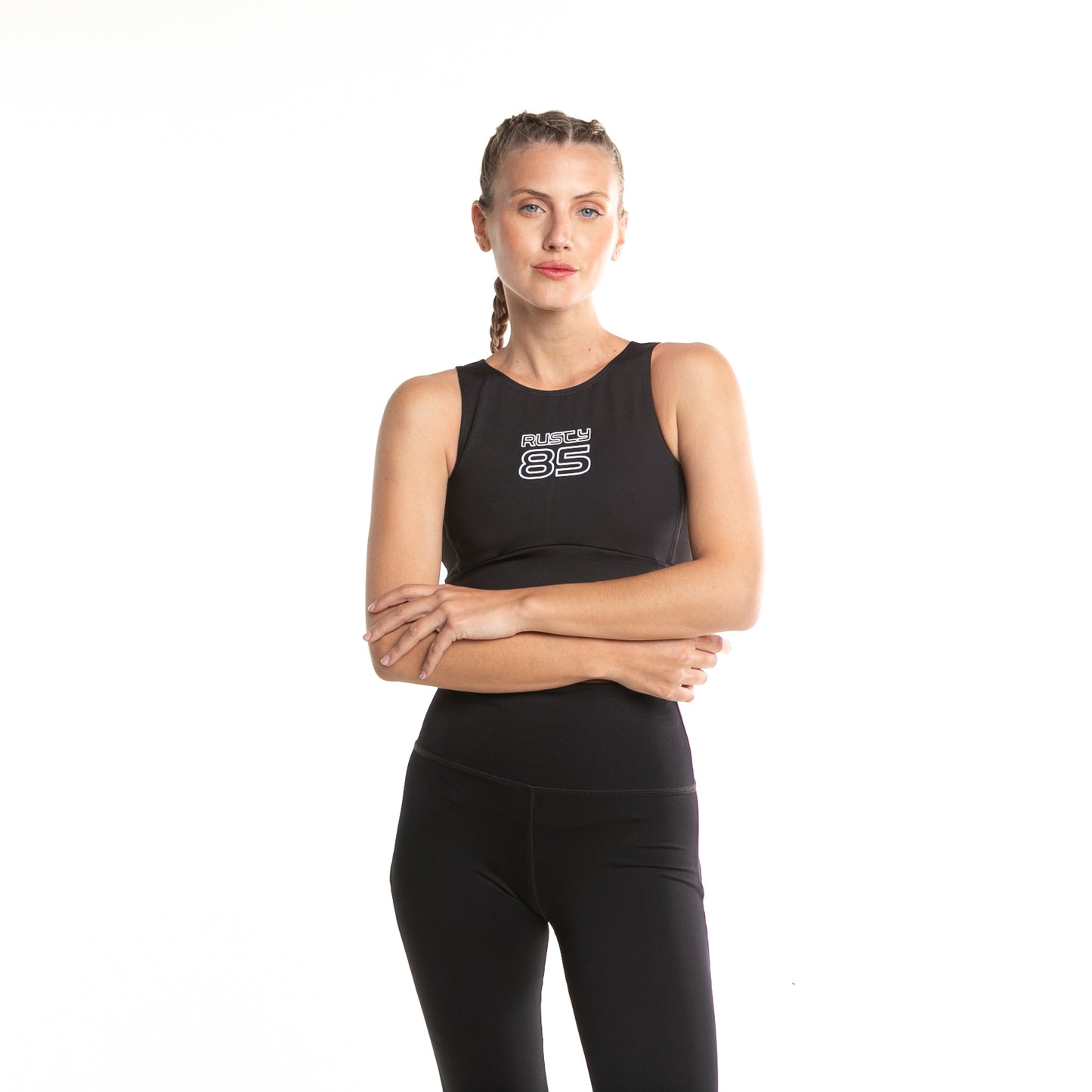 top_deportivo_rusty_relay_zipper_top_ld_black#BK#BLACK