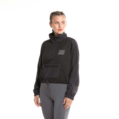 Buzo Rusty Logan Active Half Zip Suede Ld* Black