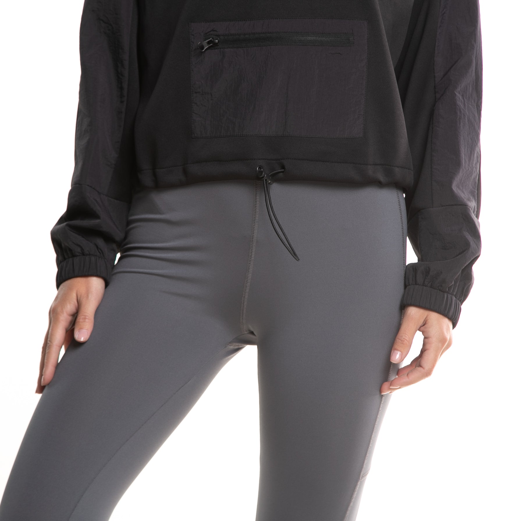 buzo_rusty_logan_active_half_zip_suede_ld_black#BK#BLACK