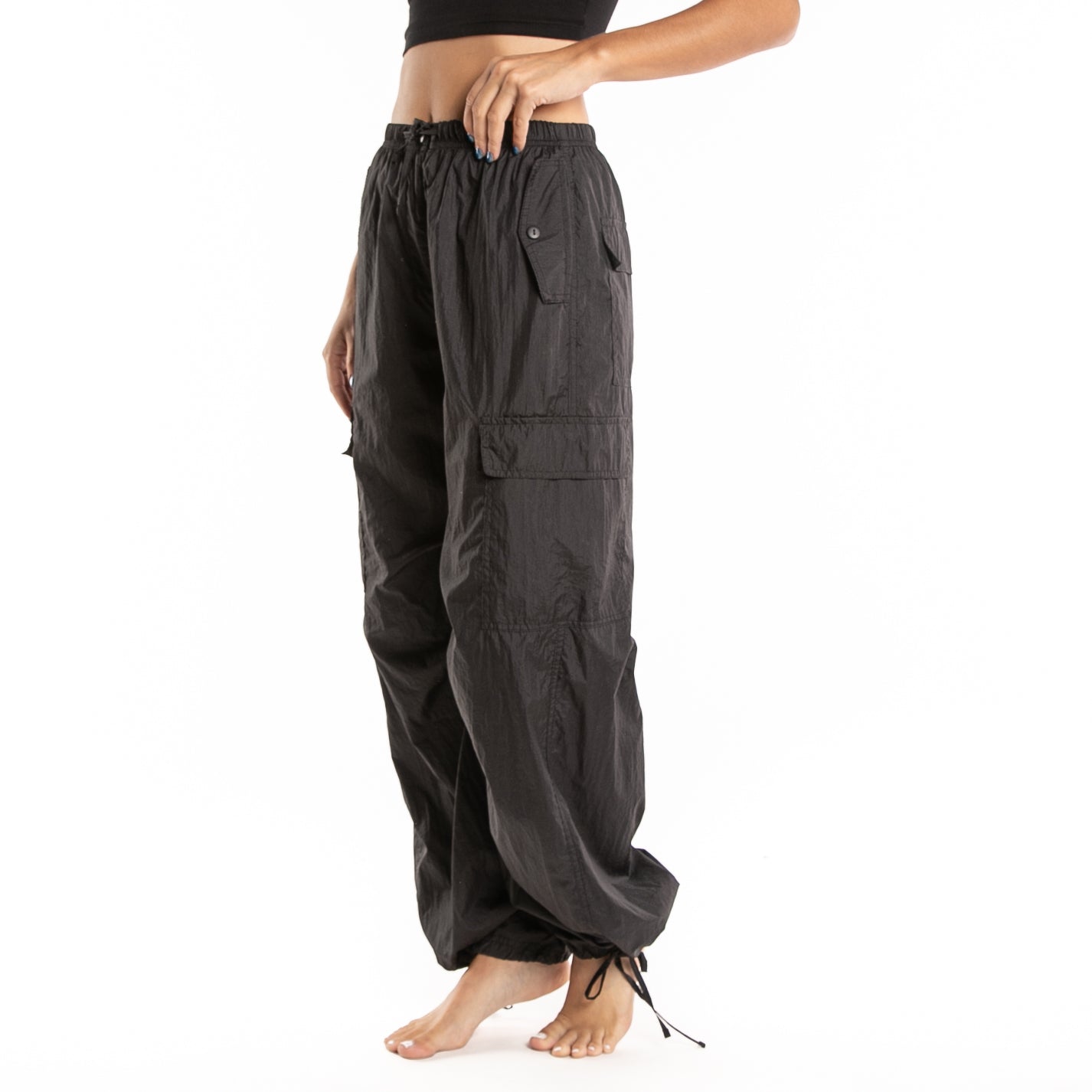 Pantalon Rusty Milly Parachutes Pant Ld Black
