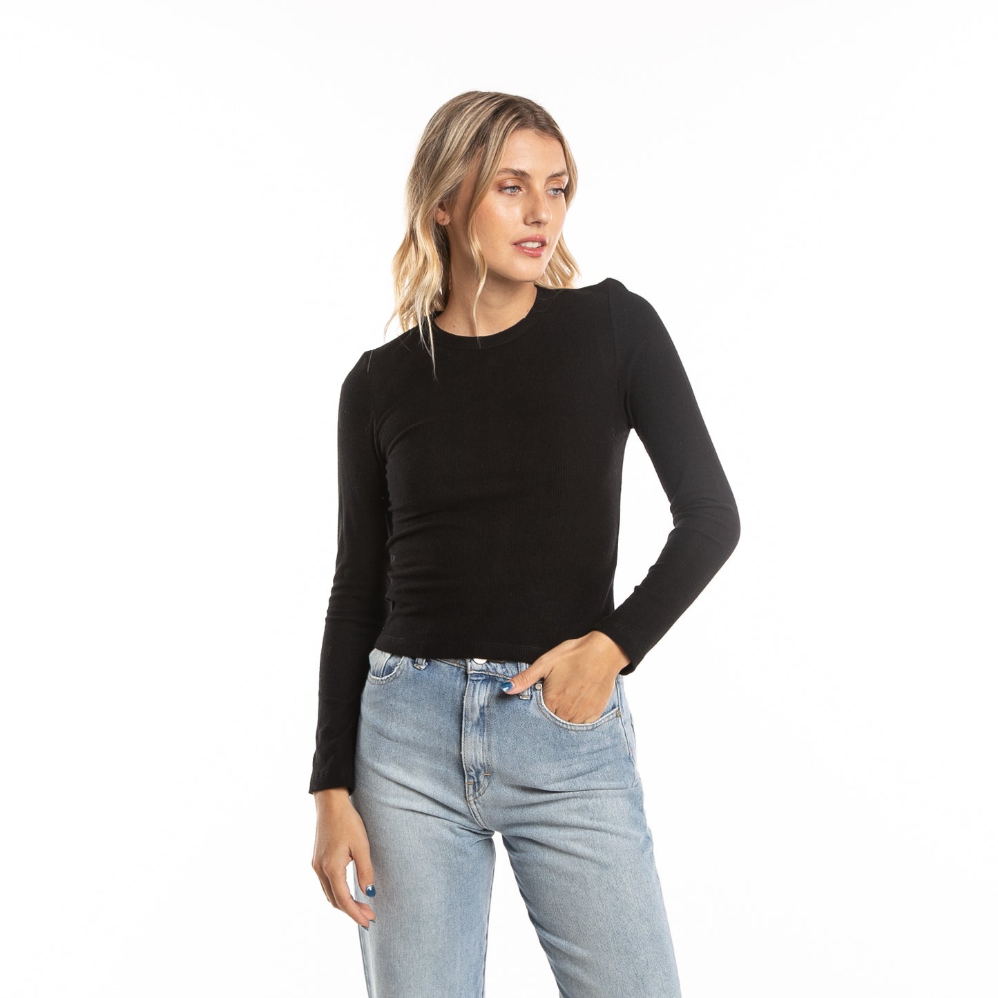 Remera Rusty Charis Ribbed Top Rusty