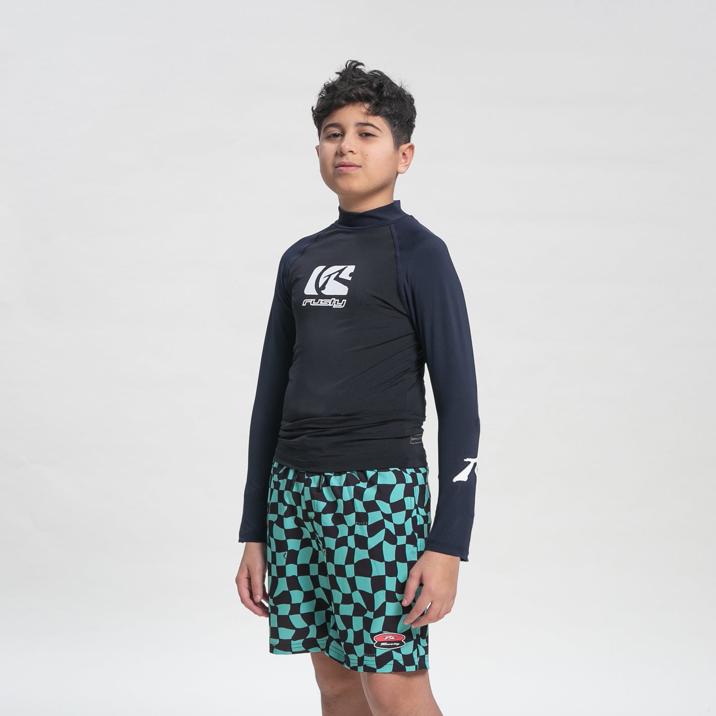 Rashie Rusty Still Surfing Surf Top Jr Black