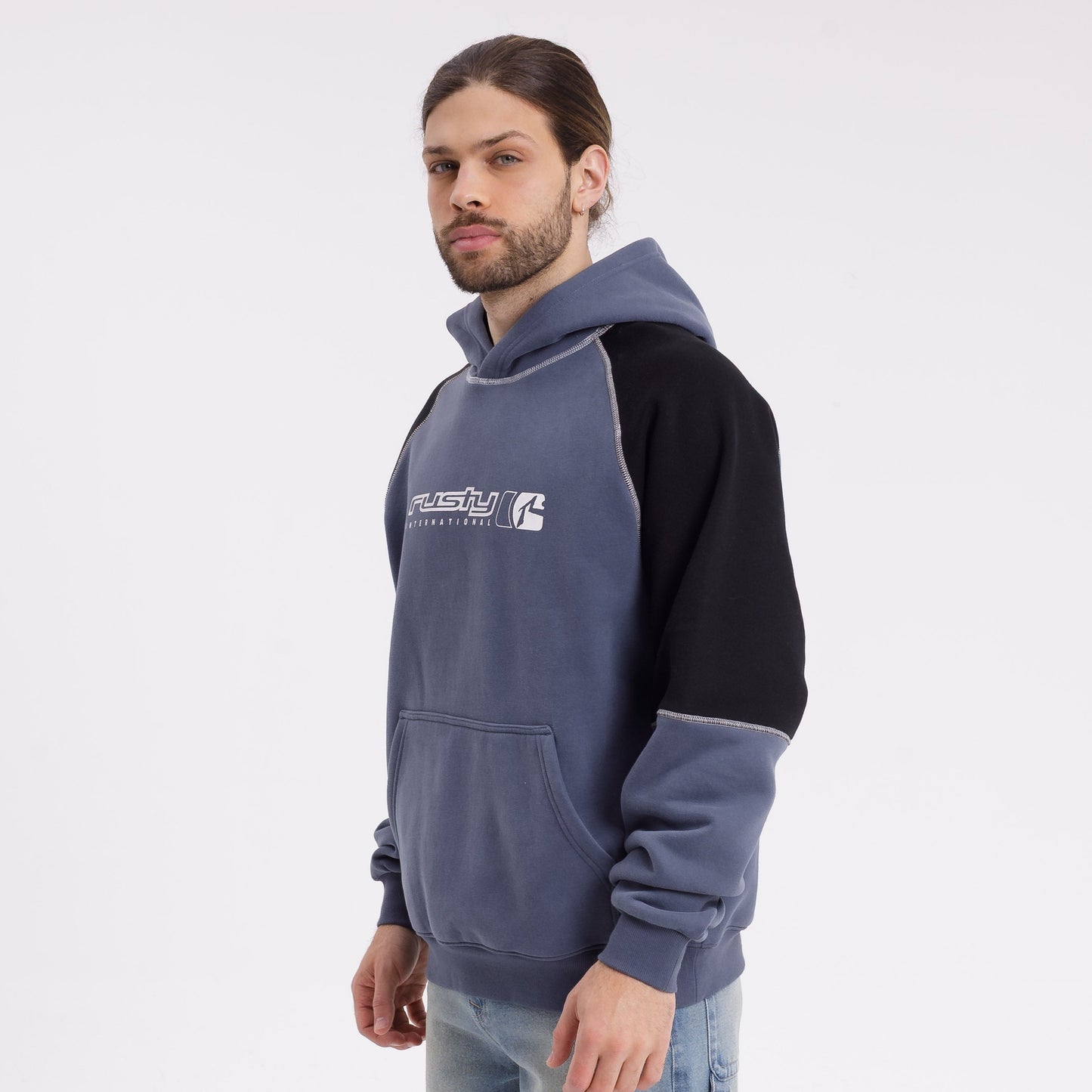 Canguro Rusty Incognito Hooded Fleece* China Blue