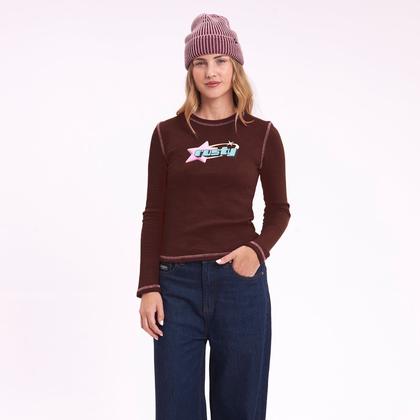 Remera Ml Rusty In My Place Fitted Ls Tee Chestnuit
