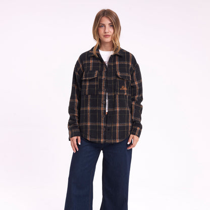 Camisa Ml Rusty In The City Ls Overshirt Ld Black