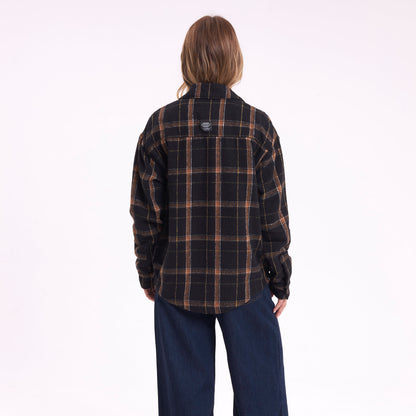 Camisa Ml Rusty In The City Ls Overshirt Ld Black
