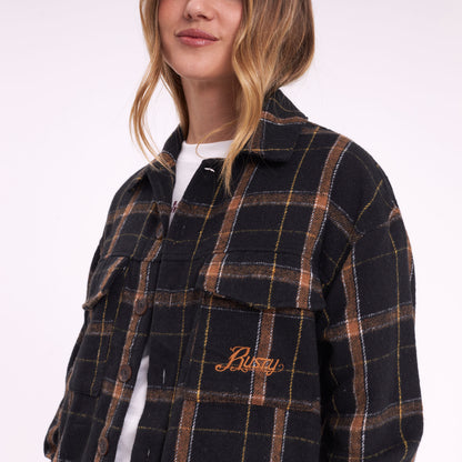 Camisa Ml Rusty In The City Ls Overshirt Ld Black