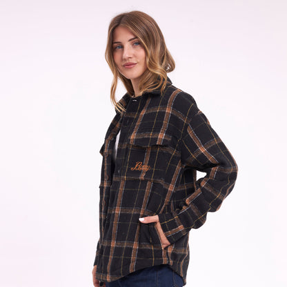 Camisa Ml Rusty In The City Ls Overshirt Ld Black