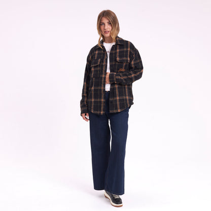 Camisa Ml Rusty In The City Ls Overshirt Ld Black